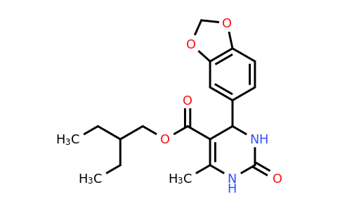 CAS 300360-08-1 | 2-Ethylbutyl 4-(benzo[d][1,3]dioxol-5-yl)-6-methyl-2-oxo-1,2,3,4-tetrahydropyrimidine-5-carboxylate