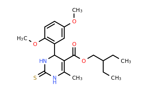 CAS 300360-11-6 | 2-Ethylbutyl 4-(2,5-dimethoxyphenyl)-6-methyl-2-thioxo-1,2,3,4-tetrahydropyrimidine-5-carboxylate