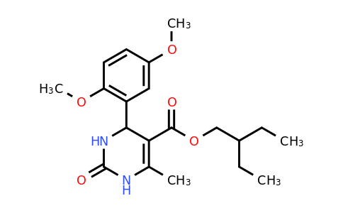 CAS 300360-13-8 | 2-Ethylbutyl 4-(2,5-dimethoxyphenyl)-6-methyl-2-oxo-1,2,3,4-tetrahydropyrimidine-5-carboxylate