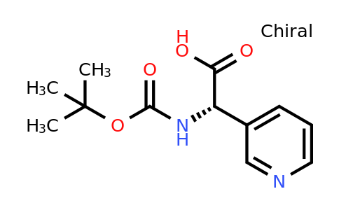 CAS 300372-37-6 | (2S)-2-[(Tert-butoxy)carbonylamino]-2-(3-pyridyl)acetic acid