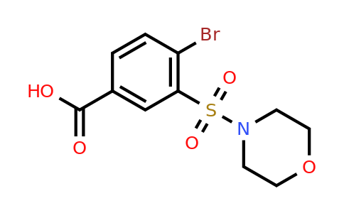 CAS 300383-13-5 | 4-bromo-3-(morpholine-4-sulfonyl)benzoic acid