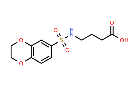 CAS 300571-94-2 | 4-(2,3-dihydro-1,4-benzodioxine-6-sulfonamido)butanoic acid