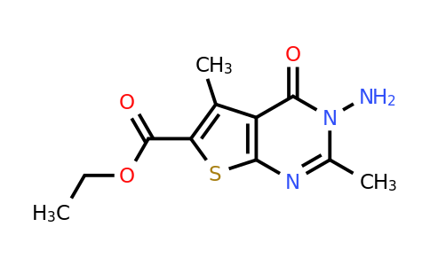 CAS 300573-77-7 | ethyl 3-amino-2,5-dimethyl-4-oxo-3H,4H-thieno[2,3-d]pyrimidine-6-carboxylate