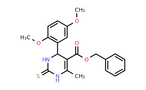 CAS 300689-94-5 | Benzyl 4-(2,5-dimethoxyphenyl)-6-methyl-2-thioxo-1,2,3,4-tetrahydropyrimidine-5-carboxylate