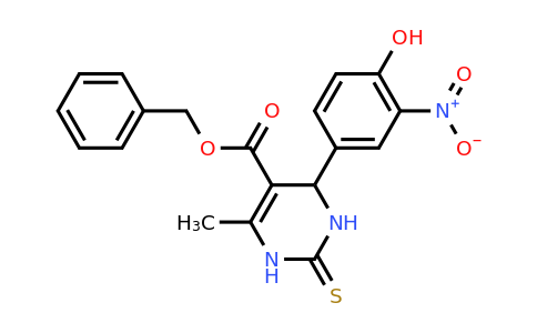 CAS 300689-98-9 | Benzyl 4-(4-hydroxy-3-nitrophenyl)-6-methyl-2-thioxo-1,2,3,4-tetrahydropyrimidine-5-carboxylate