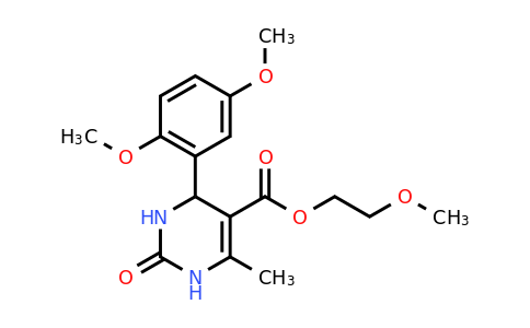 CAS 300690-04-4 | 2-Methoxyethyl 4-(2,5-dimethoxyphenyl)-6-methyl-2-oxo-1,2,3,4-tetrahydropyrimidine-5-carboxylate