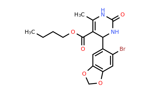 CAS 300690-15-7 | Butyl 4-(6-bromobenzo[d][1,3]dioxol-5-yl)-6-methyl-2-oxo-1,2,3,4-tetrahydropyrimidine-5-carboxylate