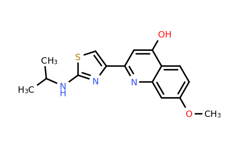 CAS 300831-05-4 | 2-(2-(Isopropylamino)thiazol-4-yl)-7-methoxyquinolin-4-ol
