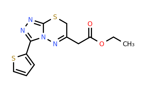 CAS 301173-57-9 | ethyl 2-[3-(thiophen-2-yl)-7H-[1,2,4]triazolo[3,4-b][1,3,4]thiadiazin-6-yl]acetate