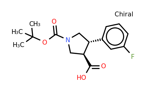CAS 301226-53-9 | Boc-(+/-)-trans-4-(3-fluoro-phenyl)-pyrrolidine-3-carboxylic acid