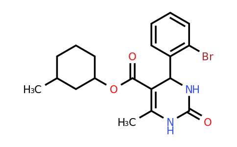 CAS 301317-58-8 | 3-Methylcyclohexyl 4-(2-bromophenyl)-6-methyl-2-oxo-1,2,3,4-tetrahydropyrimidine-5-carboxylate