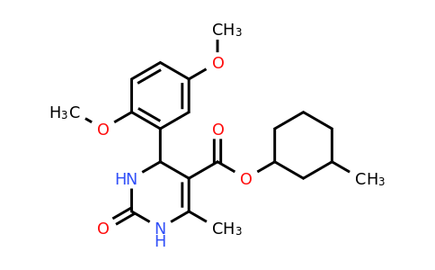 CAS 301317-59-9 | 3-Methylcyclohexyl 4-(2,5-dimethoxyphenyl)-6-methyl-2-oxo-1,2,3,4-tetrahydropyrimidine-5-carboxylate