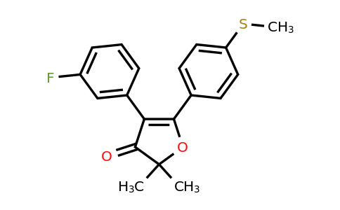 CAS 301693-50-5 | 4-(3-Fluorophenyl)-2,2-dimethyl-5-(4-(methylthio)phenyl)furan-3(2H)-one