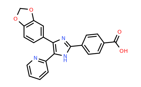 CAS 301836-35-1 | 4-(4-(Benzo[D][1,3]dioxol-5-YL)-5-(pyridin-2-YL)-1H-imidazol-2-YL)benzoic acid