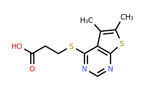CAS 302952-45-0 | 3-({5,6-dimethylthieno[2,3-d]pyrimidin-4-yl}sulfanyl)propanoic acid