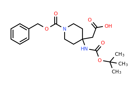 CAS 303037-51-6 | 2-{1-[(benzyloxy)carbonyl]-4-{[(tert-butoxy)carbonyl]amino}piperidin-4-yl}acetic acid