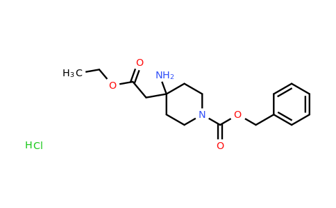 CAS 303037-53-8 | benzyl 4-amino-4-(2-ethoxy-2-oxo-ethyl)piperidine-1-carboxylate;hydrochloride