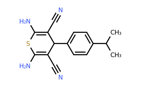 CAS 303066-28-6 | 2,6-Diamino-4-(4-isopropylphenyl)-4H-thiopyran-3,5-dicarbonitrile