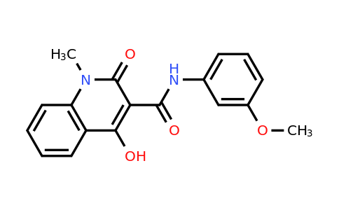 CAS 303093-34-7 | 4-Hydroxy-N-(3-methoxyphenyl)-1-methyl-2-oxo-1,2-dihydroquinoline-3-carboxamide