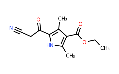 CAS 303126-23-0 | Ethyl 5-(2-cyanoacetyl)-2,4-dimethyl-1H-pyrrole-3-carboxylate