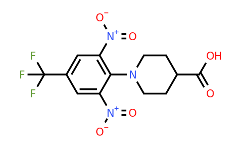 CAS 303144-43-6 | 1-[2,6-Dinitro-4-(trifluoromethyl)phenyl]-4-piperidinecarboxylic acid