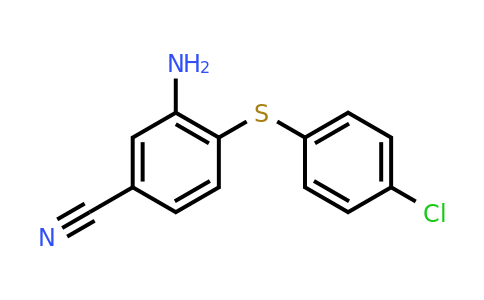 CAS 303147-30-0 | 3-Amino-4-((4-chlorophenyl)thio)benzonitrile