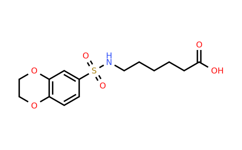 6-(2,3-dihydro-1,4-benzodioxine-6-sulfonamido)hexanoic acid