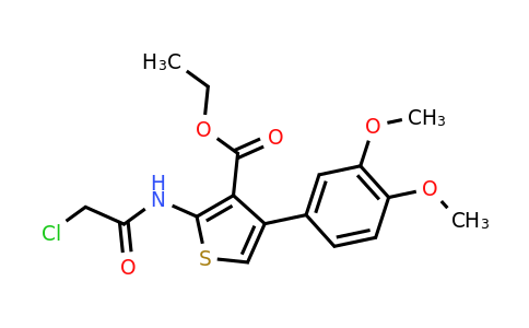 CAS 304863-82-9 | ethyl 2-(2-chloroacetamido)-4-(3,4-dimethoxyphenyl)thiophene-3-carboxylate