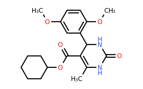 Cyclohexyl 4-(2,5-dimethoxyphenyl)-6-methyl-2-oxo-1,2,3,4-tetrahydropyrimidine-5-carboxylate