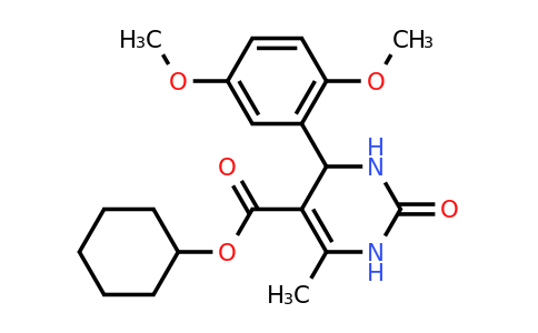 CAS 304877-06-3 | Cyclohexyl 4-(2,5-dimethoxyphenyl)-6-methyl-2-oxo-1,2,3,4-tetrahydropyrimidine-5-carboxylate