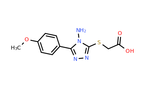 CAS 305336-66-7 | 2-{[4-amino-5-(4-methoxyphenyl)-4H-1,2,4-triazol-3-yl]sulfanyl}acetic acid