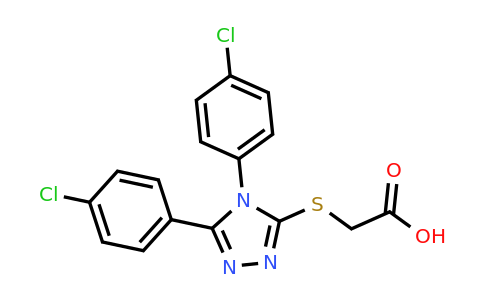CAS 305337-58-0 | 2-{[4,5-bis(4-chlorophenyl)-4H-1,2,4-triazol-3-yl]sulfanyl}acetic acid