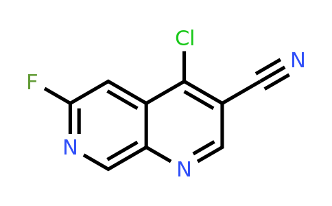 4-chloro-6-fluoro-1,7-naphthyridine-3-carbonitrile