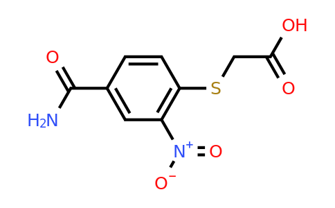 CAS 306278-31-9 | 2-[(4-carbamoyl-2-nitrophenyl)sulfanyl]acetic acid
