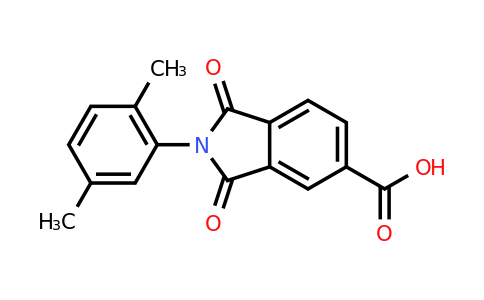 CAS 306320-92-3 | 2-(2,5-Dimethylphenyl)-1,3-dioxoisoindoline-5-carboxylic acid