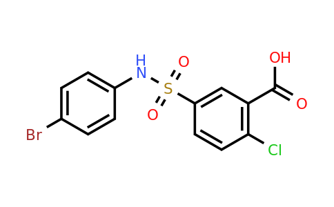 CAS 306764-81-8 | 5-[(4-bromophenyl)sulfamoyl]-2-chlorobenzoic acid