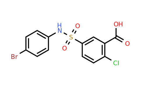 5-[(4-bromophenyl)sulfamoyl]-2-chlorobenzoic acid