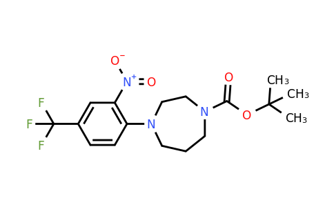 CAS 306934-72-5 | tert-Butyl 4-(2-nitro-4-(trifluoromethyl)phenyl)-1,4-diazepane-1-carboxylate