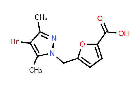 CAS 306935-28-4 | 5-((4-Bromo-3,5-dimethyl-1H-pyrazol-1-yl)methyl)furan-2-carboxylic acid
