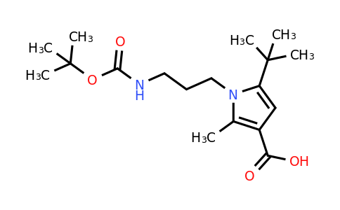 CAS 306936-18-5 | 1-(3-((tert-Butoxycarbonyl)amino)propyl)-5-(tert-butyl)-2-methyl-1H-pyrrole-3-carboxylic acid