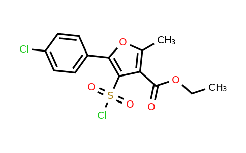 CAS 306936-30-1 | Ethyl 5-(4-chlorophenyl)-4-(chlorosulfonyl)-2-methylfuran-3-carboxylate