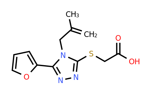 CAS 307327-49-7 | 2-((5-(Furan-2-yl)-4-(2-methylallyl)-4H-1,2,4-triazol-3-yl)thio)acetic acid