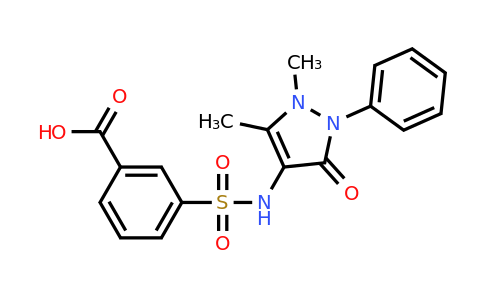 CAS 307511-52-0 | 3-[(1,5-dimethyl-3-oxo-2-phenyl-2,3-dihydro-1H-pyrazol-4-yl)sulfamoyl]benzoic acid