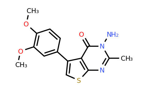CAS 307512-25-0 | 3-amino-5-(3,4-dimethoxyphenyl)-2-methyl-3H,4H-thieno[2,3-d]pyrimidin-4-one