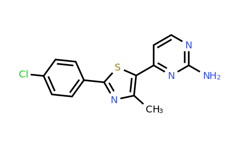 CAS 308088-19-9 | 4-(2-(4-Chlorophenyl)-4-methylthiazol-5-yl)pyrimidin-2-amine