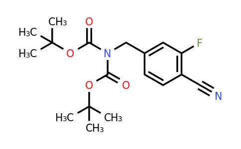 CAS 308846-62-0 | Bis(1,1-dimethylethyl)-[(4-cyano-3-fluorophenyl)methyl]imidodicarbonate