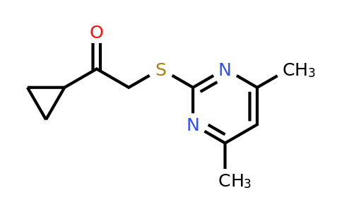 CAS 309280-14-6 | 1-Cyclopropyl-2-((4,6-dimethylpyrimidin-2-yl)thio)ethanone