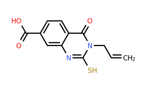 CAS 309969-95-7 | 4-oxo-3-(prop-2-en-1-yl)-2-sulfanyl-3,4-dihydroquinazoline-7-carboxylic acid