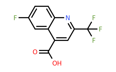 CAS 31009-06-0 | 6-Fluoro-2-(trifluoromethyl)quinoline-4-carboxylic acid