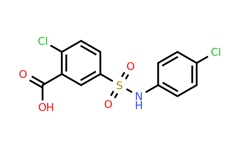 CAS 312274-91-2 | 2-chloro-5-[(4-chlorophenyl)sulfamoyl]benzoic acid